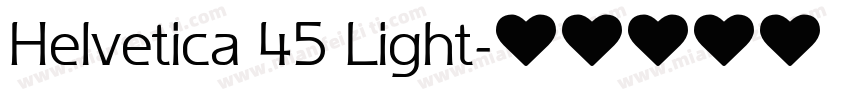 Helvetica 45 Light字体转换